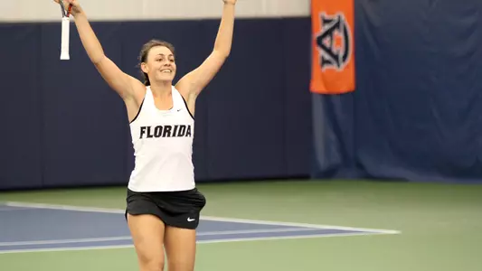 Ingrid Neel celebrates happy gator