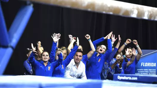Gators celebrate balance beam