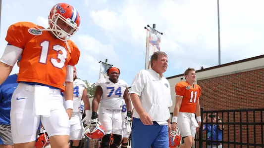 Feleipe Franks, Jim McElwain, Kyle Trask