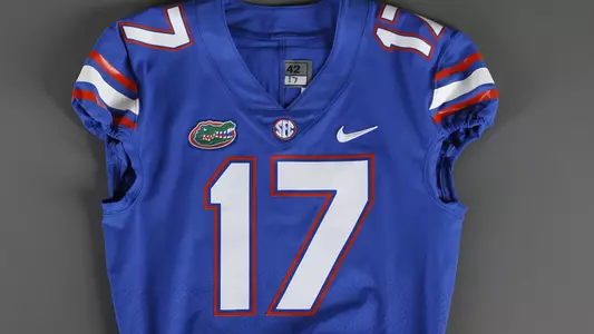 2017 football uniform Blue DL