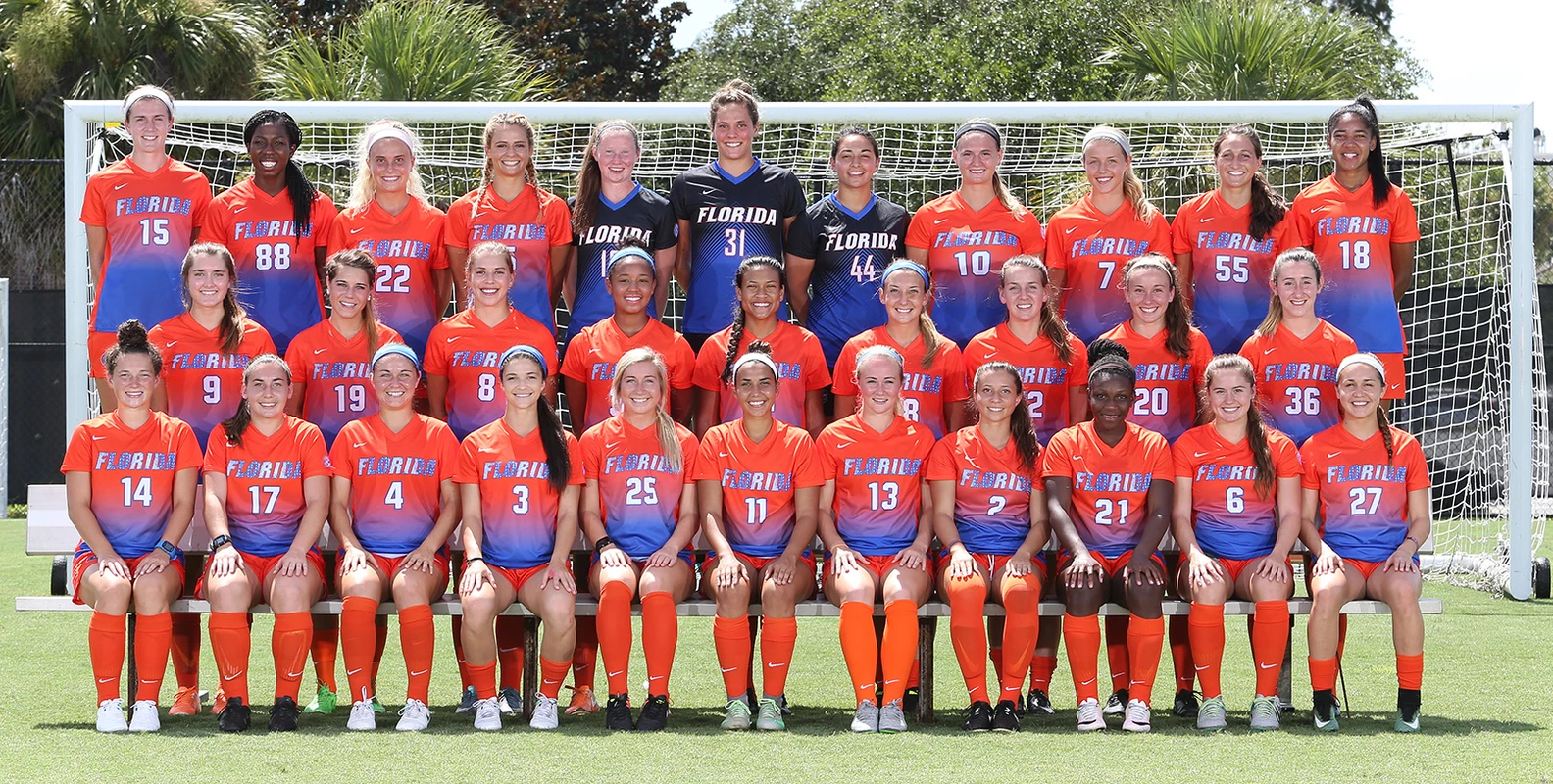 2017 University of Florida soccer team photo