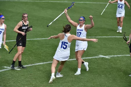 ... during the Gators' lacrosse game against the Colorado Buffaloes on Sunday, February 11, 2018 in Donald R. Dizney Stadium in Gainesville, FL / UAA Communications photo by Jim Burgess