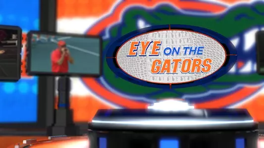 Eye on the Gators Women's Tennis logo