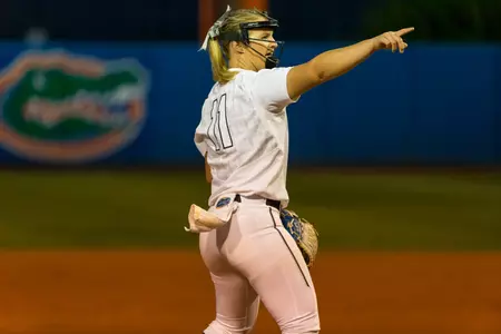 Kelly Barnhill throws against Kentucky March 9, 2018 during SEC Opening Weekend