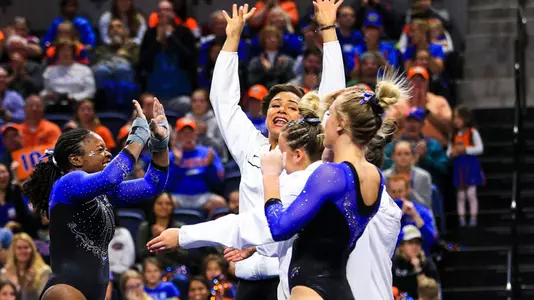 Alicia Boren - floor celebration 3-9-18