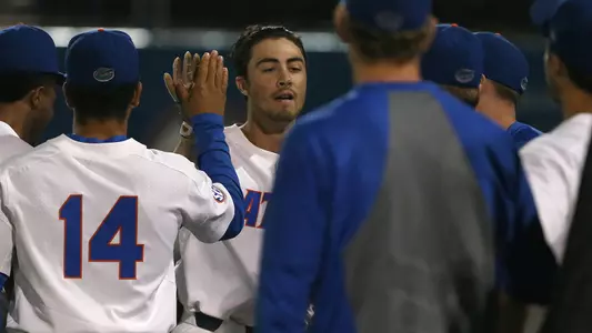 during the Gators' game against the Vanderbilt Commodores on Friday, March 30, 2018 at McKethan Stadium in Gainesville, FL / UAA Communications photo by Madison Ross