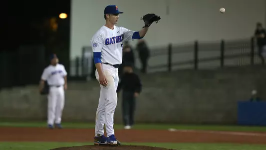 during the Gators' game against the Vanderbilt Commodores on Friday, March 30, 2018 at McKethan Stadium in Gainesville, FL / UAA Communications photo by Madison Ross