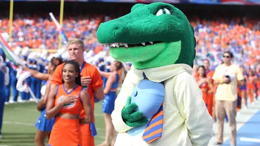 during the Gators' game against the LSU Tigers on Saturday, October 7, 2017 at Ben Hill Griffin Stadium in Gainesville, FL / UAA Communications photo by Tim Casey