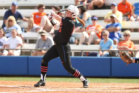 Danielle Romanello during the Gators' 8-0 win against the Georgia Southern Eagles on Sunday, February 25, 2018 at Katie Seashole Pressly Softball Stadium in Gainesville, FL / UAA Communications photo by Tim Casey