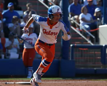 Hannah Adams during the Gators' 6-1 win against the Aggies on Saturday, March 24, 2018 at Katie Seashole Pressly Softball Stadium in Gainesville, FL / UAA Communications photo by Kelsi Bevington