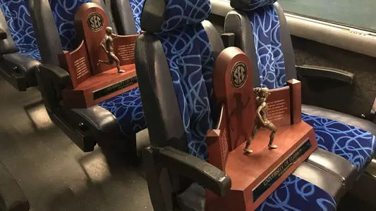 Track 2018 SEC Championship trophies
