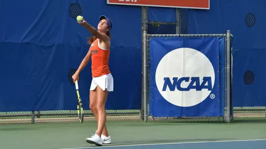 Anna Danilina serving