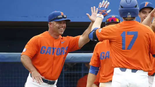 during the Gators' 6-1 win against the Bethune-Cookman Wildcats in NCAA Regional play on Monday, June 5, 2017 at McKethan Stadium in Gainesville, FL / UAA Communications photo by Tim Casey