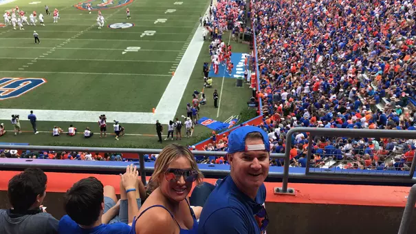 Brian Gay & Wife in Touchdown Terrace