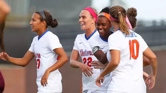 Florida celebrates a goal - 191006 vs TAMU