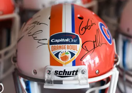 Orange Bowl Split Helmet