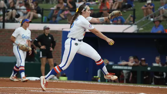 during the Gators' game against the Bulldogs on Saturday, May 4, 2019 at Katie Seashole Pressly Softball Stadium in Gainesville, FL / UAA Communications photo by Alana Healy