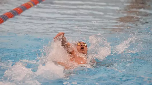Clark Beach won the 200 back bronze medal