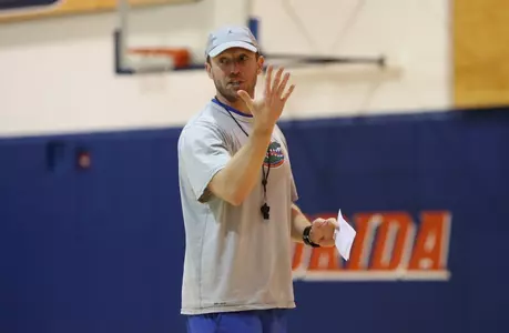 Coach Mike White at practice