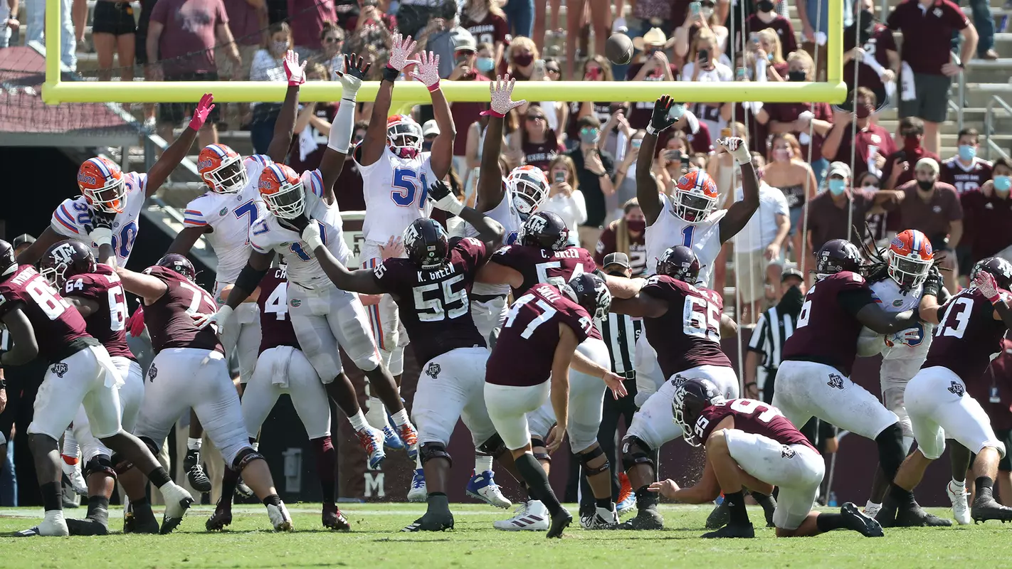 Defense, Texas A&M field goal