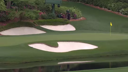 Augusta National Hole No. 12 - Golden Bell Pin Placement