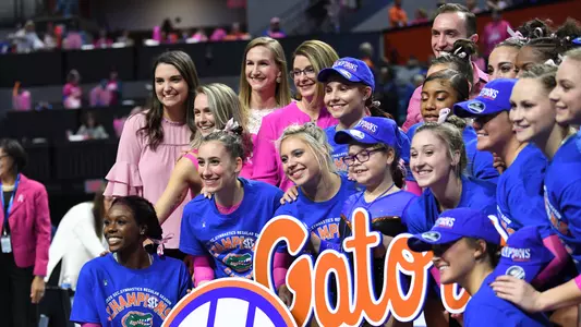 Florida celebrates its 2020 Southeastern Conference regular-season title