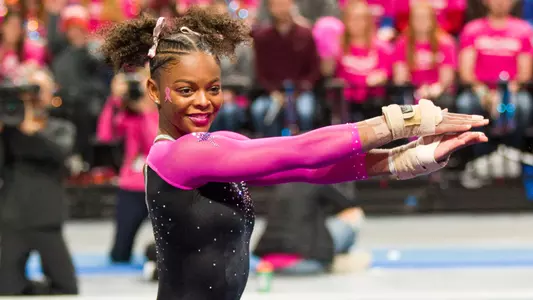 Trinity Thomas - floor exercise 200221 - Gators Link to Pink