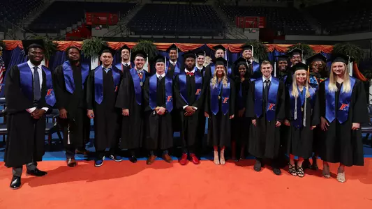 Gator student-athletes at Fall 2019 UF Commencement