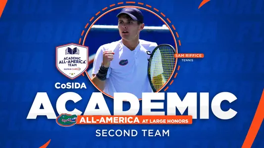 Sam Riffice CoSIDA Academic All American Graphic