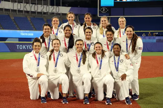 United States Softball silver medalists - Olympics: Day 4