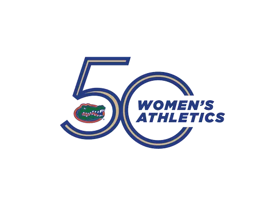 Florida Women's Athletics 50th Anniversary logo