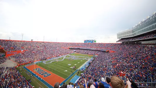 Ben Hill Griffin Stadium after the National Anthem