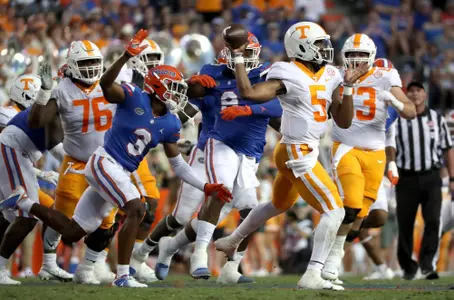during the Gators' game against the Tennessee Volunteers on Saturday, September 25, 2021 at Ben Hill Griffin Stadium in Gainesville, Fla. / UAA Communications photo by Courtney Culbreath