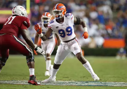 during the Gators' game against the FAU Owls on Saturday, September 4, 2021 at Ben Hill Griffin Stadium in Gainesville, Fla. / UAA Communications photo by Isabella Marley