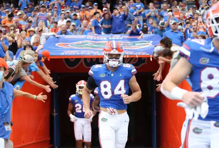 during the Gators' game against the Alabama Crimson Tide on Saturday, September 18, 2021 at Ben Hill Griffin Stadium in Gainesville, Fla. / UAA Communications photo by Isabella Marley