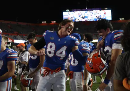 during the Gators' game against the Tennessee Volunteers on Saturday, September 25, 2021 at Ben Hill Griffin Stadium in Gainesville, Fla. / UAA Communications photo by Hannah White