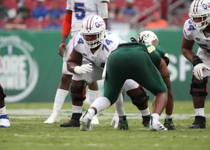 during the Gators' game against the USF Bulls on Saturday, September 11, 2021 at Raymond James Stadium in Tampa, Fla. / UAA Communications photo by Isabella Marley