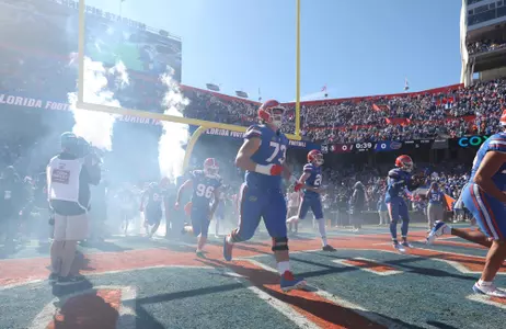 during the Gators' game against the Florida State Seminoles on Saturday, November 27, 2021 at Ben Hill Griffin Stadium in Gainesville, Fla. / UAA Communications photo by Jordan McKendrick