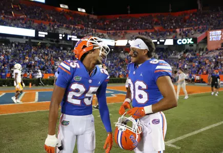 during the Gators' game against the Tennessee Volunteers on Saturday, September 25, 2021 at Ben Hill Griffin Stadium in Gainesville, Fla. / UAA Communications photo by Jordan McKendrick