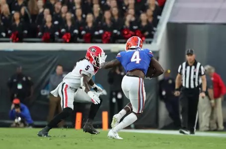 during the Gators' game against the Georgia Bulldogs on Saturday, October 30, 2021 at TIAA Bank Field in Jacksonville, FL / UAA Communications photo by Jordan McKendrick