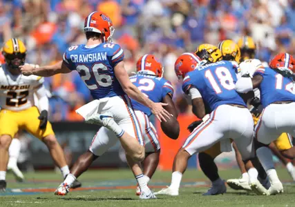 during the Gators' game against the Missouri Tigers on Saturday, October 8, 2022 at Ben Hill Griffin Stadium in Gainesville, Fla. / UAA Communications photo by Tim Casey