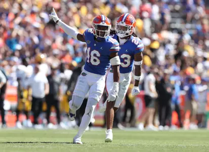 during the Gators' game against the Missouri Tigers on Saturday, October 8, 2022 at Ben Hill Griffin Stadium in Gainesville, Fla. / UAA Communications photo by Maddie Washburn