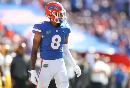 during the Gators' game against the Missouri Tigers on Saturday, October 8, 2022 at Ben Hill Griffin Stadium in Gainesville, Fla. / UAA Communications photo by Tim Casey