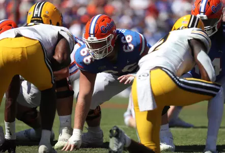 during the Gators' game against the Missouri Tigers on Saturday, October 8, 2022 at Ben Hill Griffin Stadium in Gainesville, Fla. / UAA Communications photo by Isabella Marley
