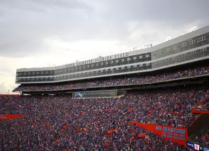 during the Gators' game against the Utah Utes on Saturday, September 3, 2022 at Ben Hill Griffin Stadium in Gainesville, Fla. / UAA Communications photo by Emma Bissell