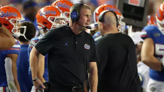 during the Gators' game against the LSU Tigers on Saturday, October 15, 2022 at Ben Hill Griffin Stadium in Gainesville, Fla. / UAA Communications photo by Maddie Washburn