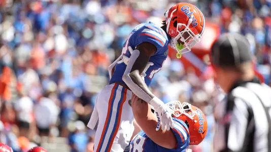 during the Gators' game against the Eastern Washington Eagles on Sunday, October 2, 2022 at Ben Hill Griffin Stadium in Gainesville, Fla. / UAA Communications photo by Brieanna Andrews
