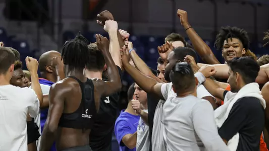 during the Gators' practice on Thursday, September 1, 2022 at the Stephen C. O'Connell Center in Gainesville, FL / UAA Communications photo by Maddie Washburn