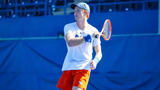 during the Gators' practice on Tuesday, October 18, 2022 at Linder Stadium at Ring Tennis Complex in Gainesville, FL / UAA Communications photo by Katalina Enriquez