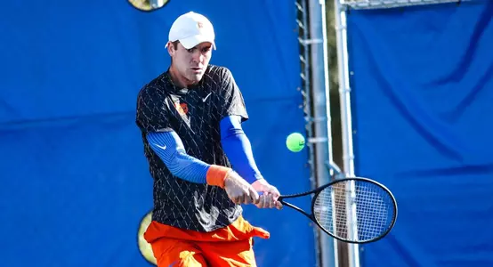 during the Gators' match against the Princeton Tigers on Saturday, January 29, 2022 at Linder Stadium at Ring Tennis Complex in Gainesville, FL / UAA Communications photo by Leslie White